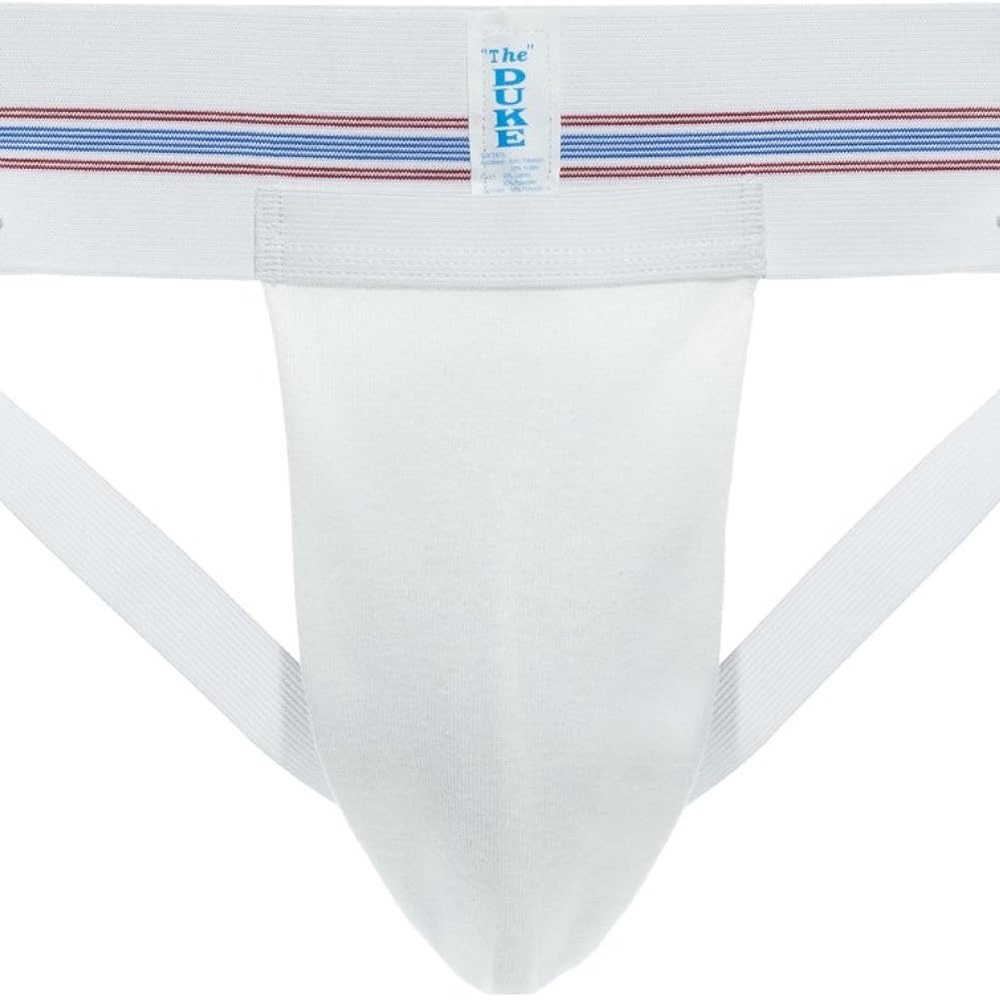 The Duke White Men's Jockstrap